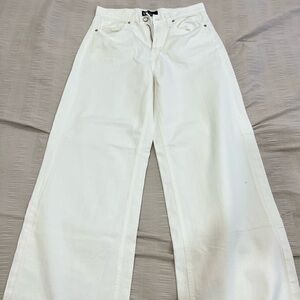 GAP High Rise Wide Leg Women's White Jeans